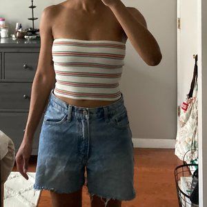 LA Hearts Striped Tube Top